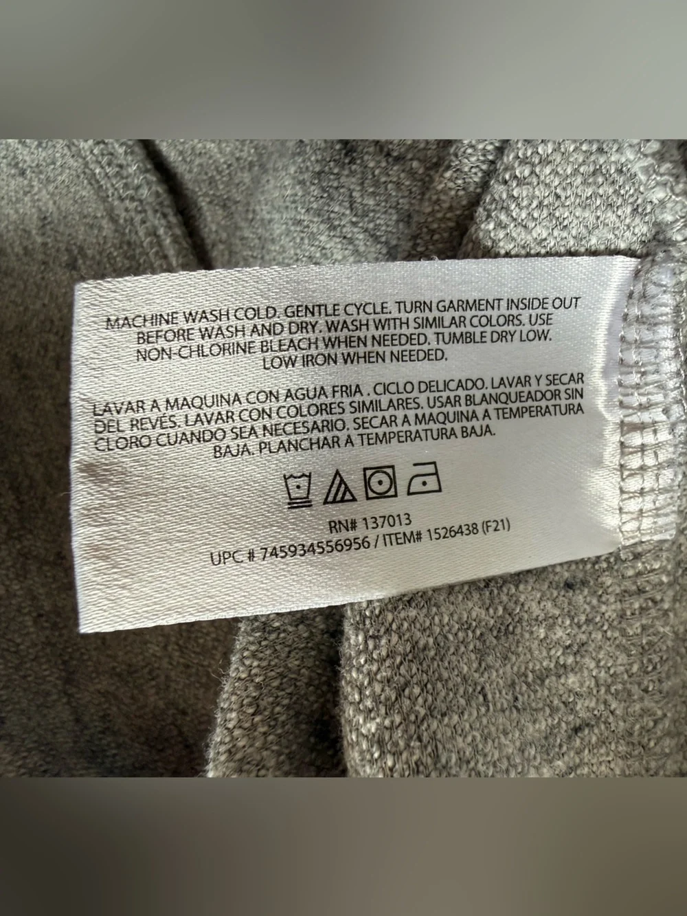 Banana Republic Waffle Crew Sweatshirt Grey Medium NWOT